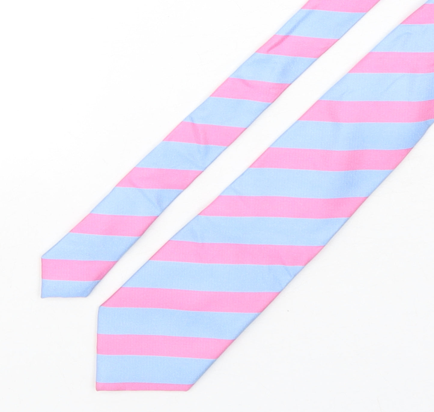 Osborne  Mens Multicoloured Striped Silk Pointed Tie One Size