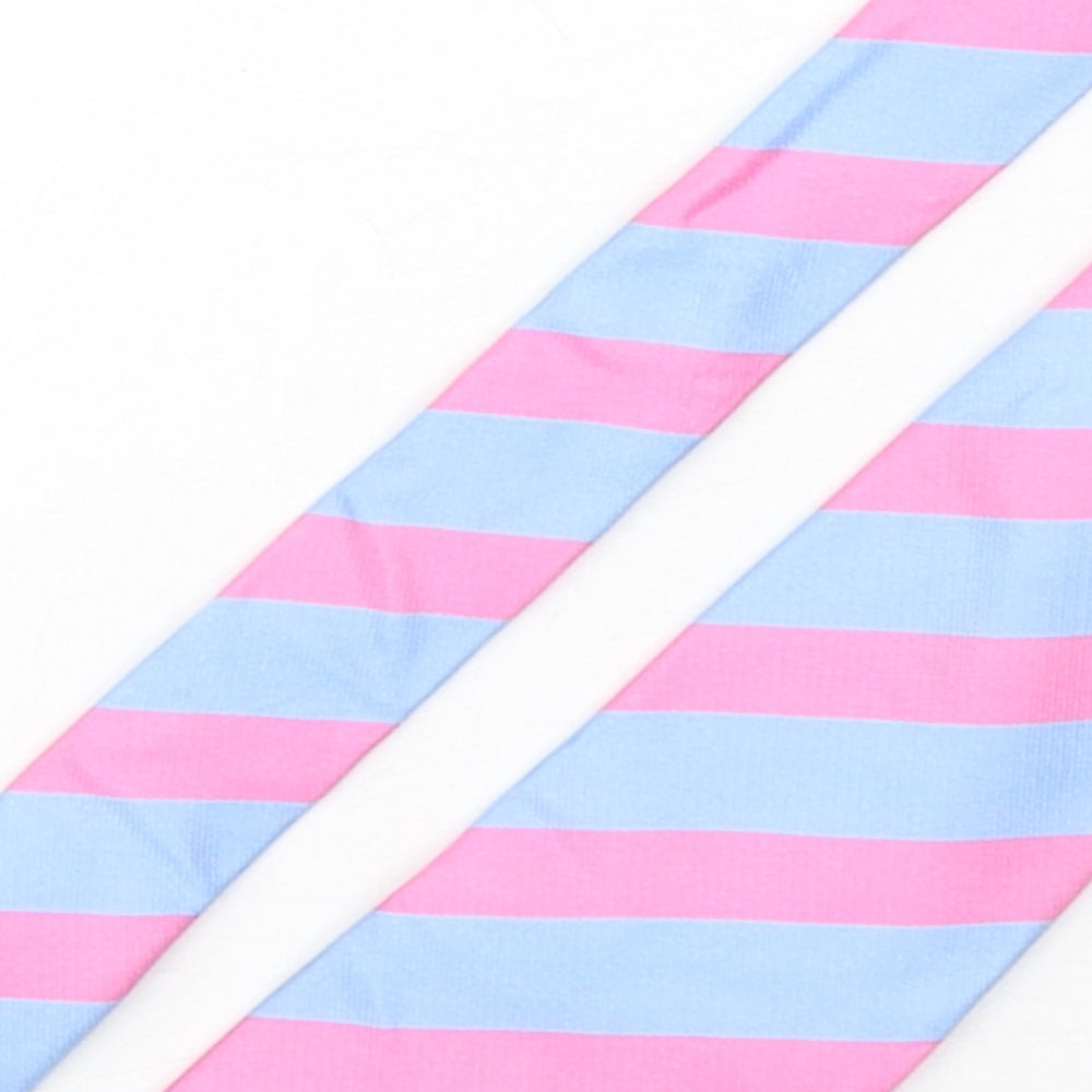 Osborne  Mens Multicoloured Striped Silk Pointed Tie One Size