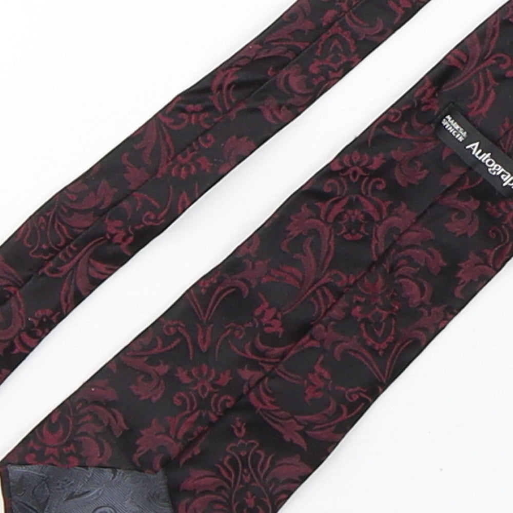 Marks and Spencer Mens Multicoloured Paisley Silk Pointed Tie One Size