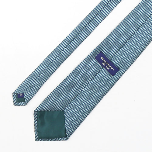 Debenhams  Mens Multicoloured Geometric Silk Pointed Tie One Size