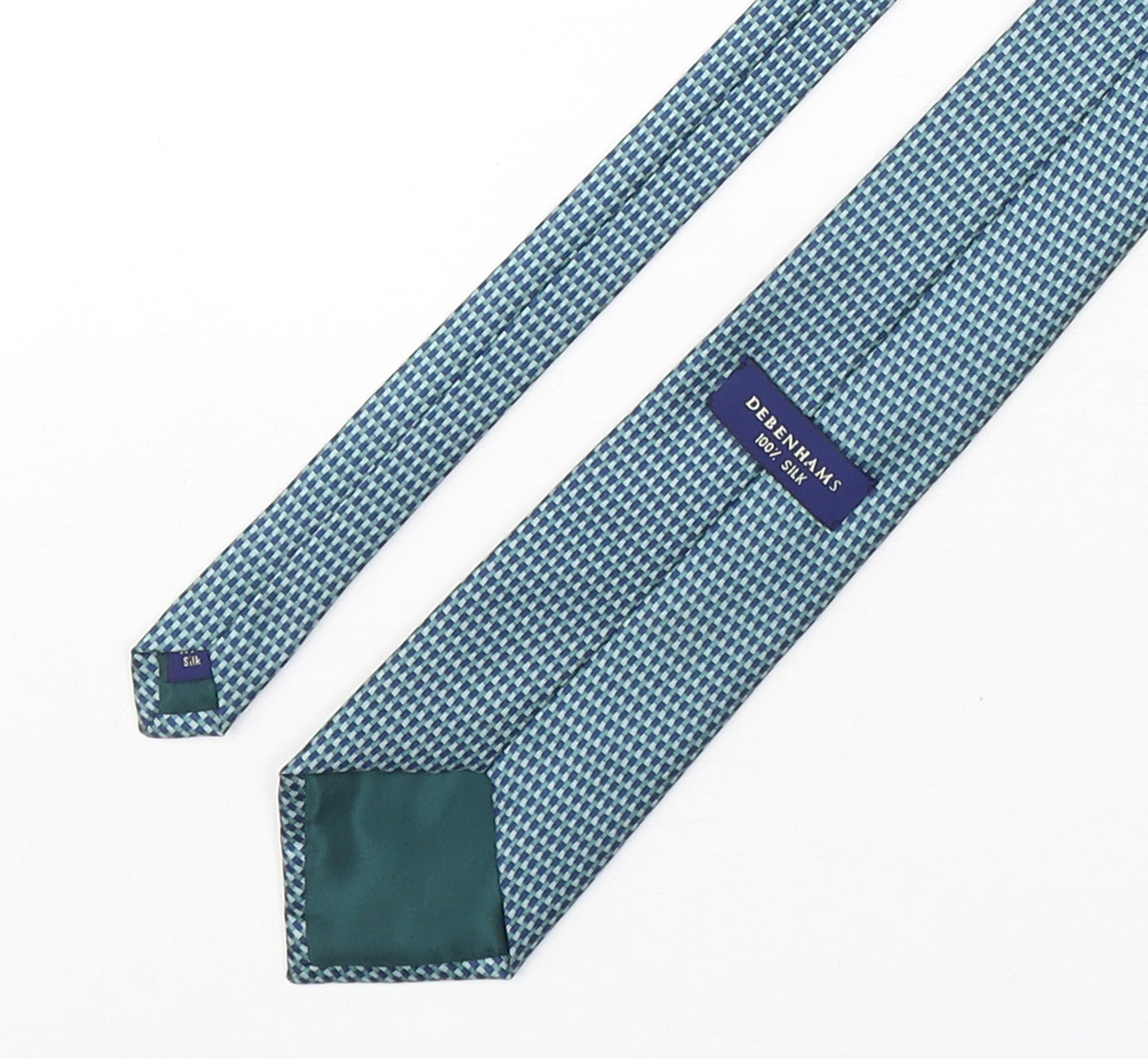 Debenhams  Mens Multicoloured Geometric Silk Pointed Tie One Size