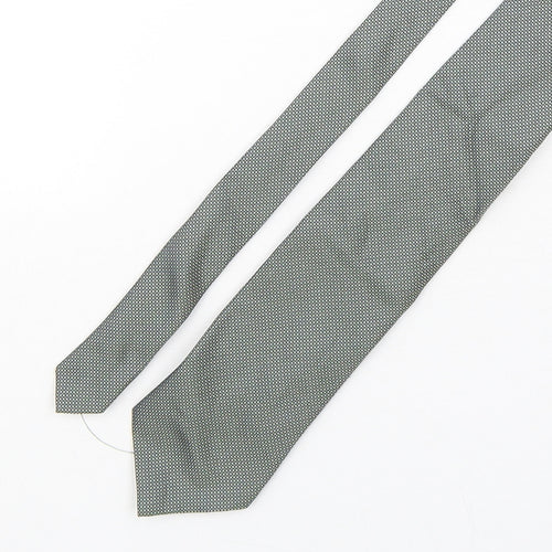 Marks and Spencer Mens Multicoloured Plaids & Checks Silk Pointed Tie One Size