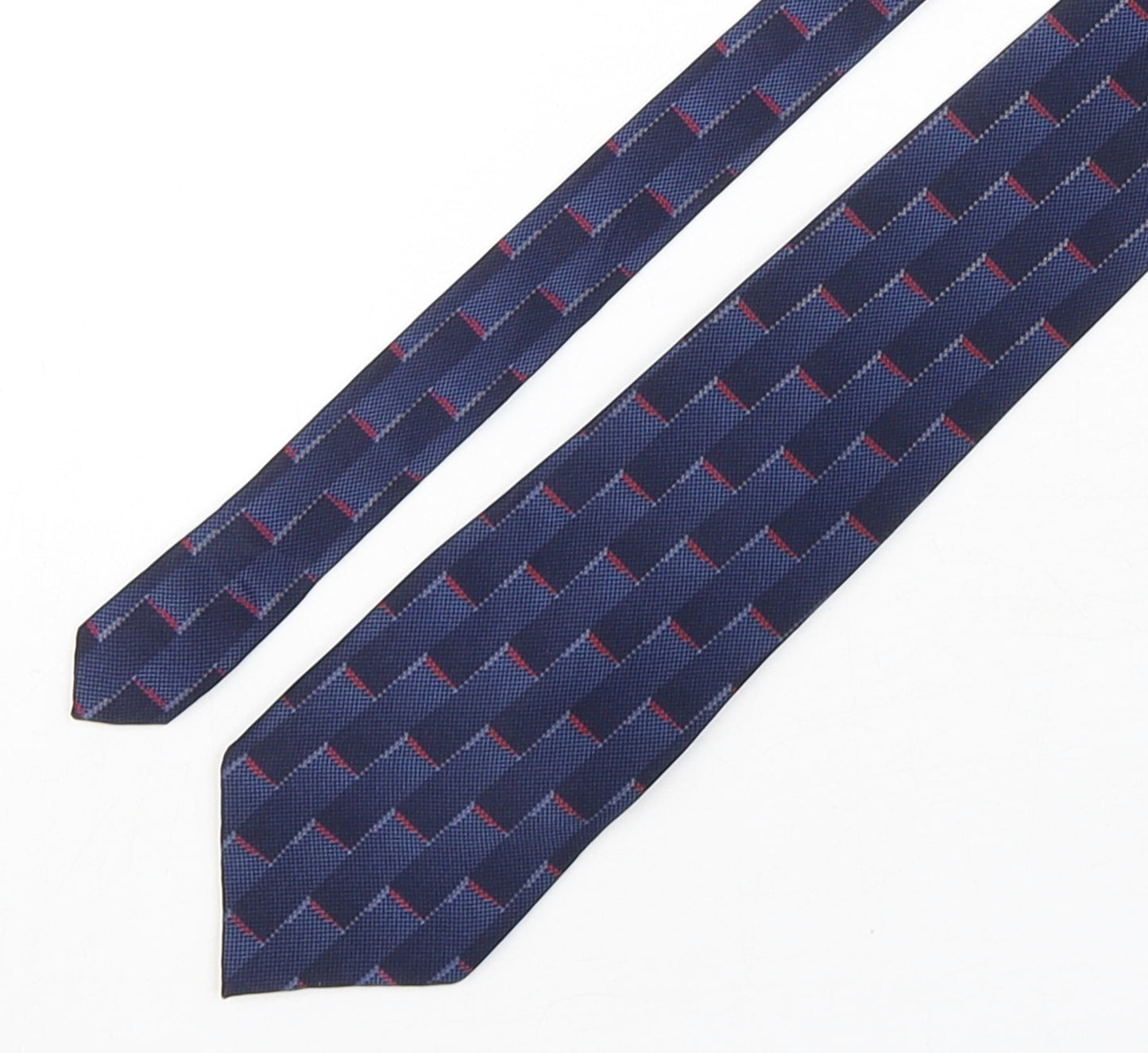 Van Heusen Mens Multicoloured Geometric Silk Pointed Tie One Size