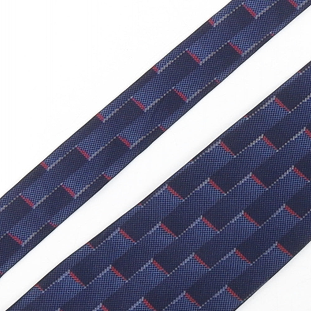 Van Heusen Mens Multicoloured Geometric Silk Pointed Tie One Size