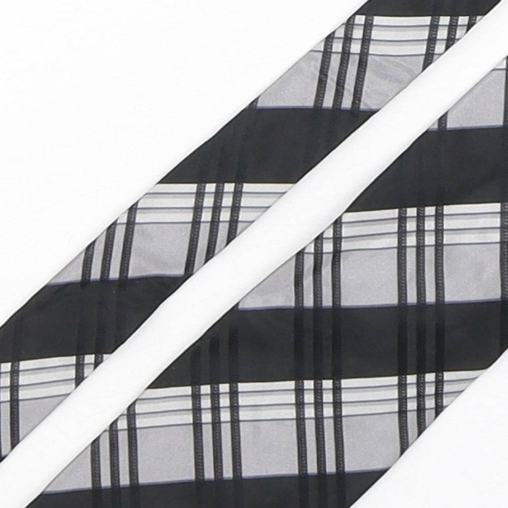 Van Heusen Mens Multicoloured Plaids & Checks Silk Pointed Tie One Size