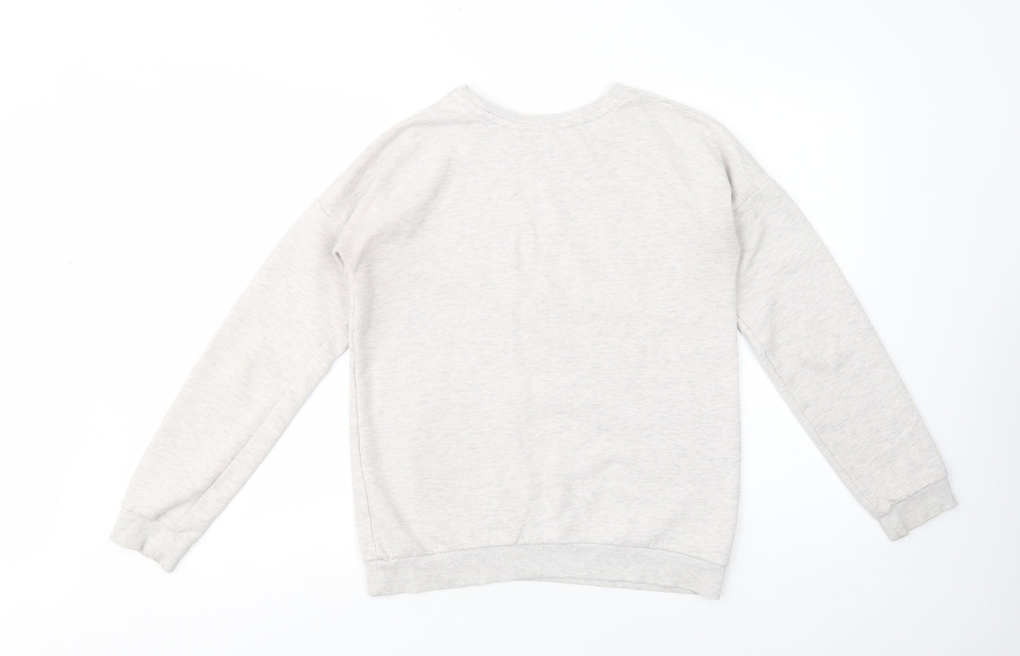 F&F Girls Grey  Cotton Pullover Sweatshirt Size 13-14 Years  Pullover - Blossom