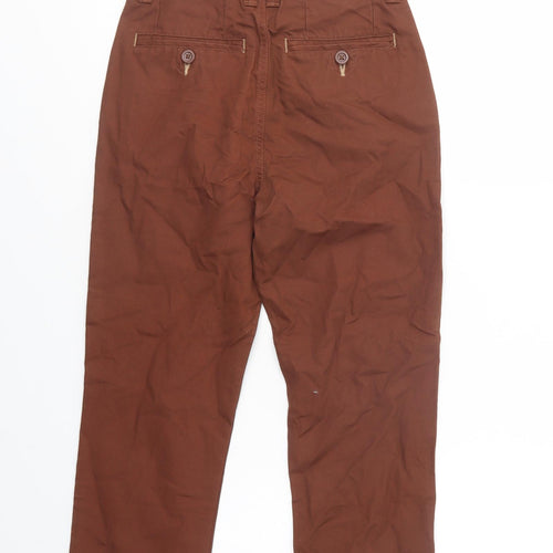 NEXT Boys Brown  Cotton Chino Trousers Size 10 Years  Regular Button