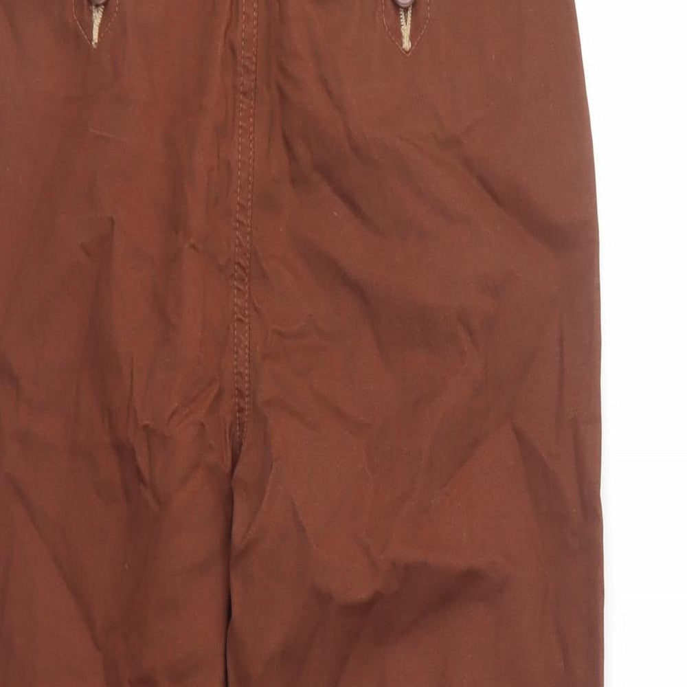 NEXT Boys Brown  Cotton Chino Trousers Size 10 Years  Regular Button