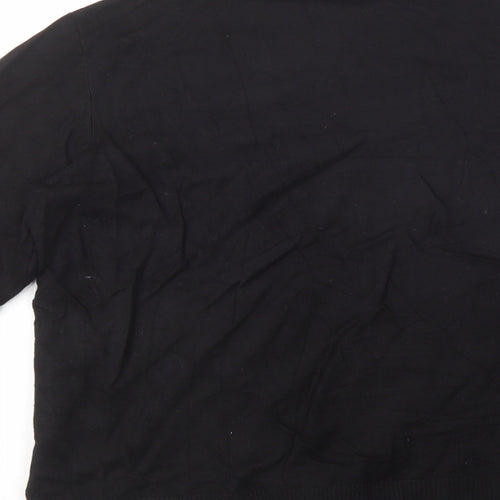 H&M Womens Black Mock Neck  Viscose Pullover Jumper Size M