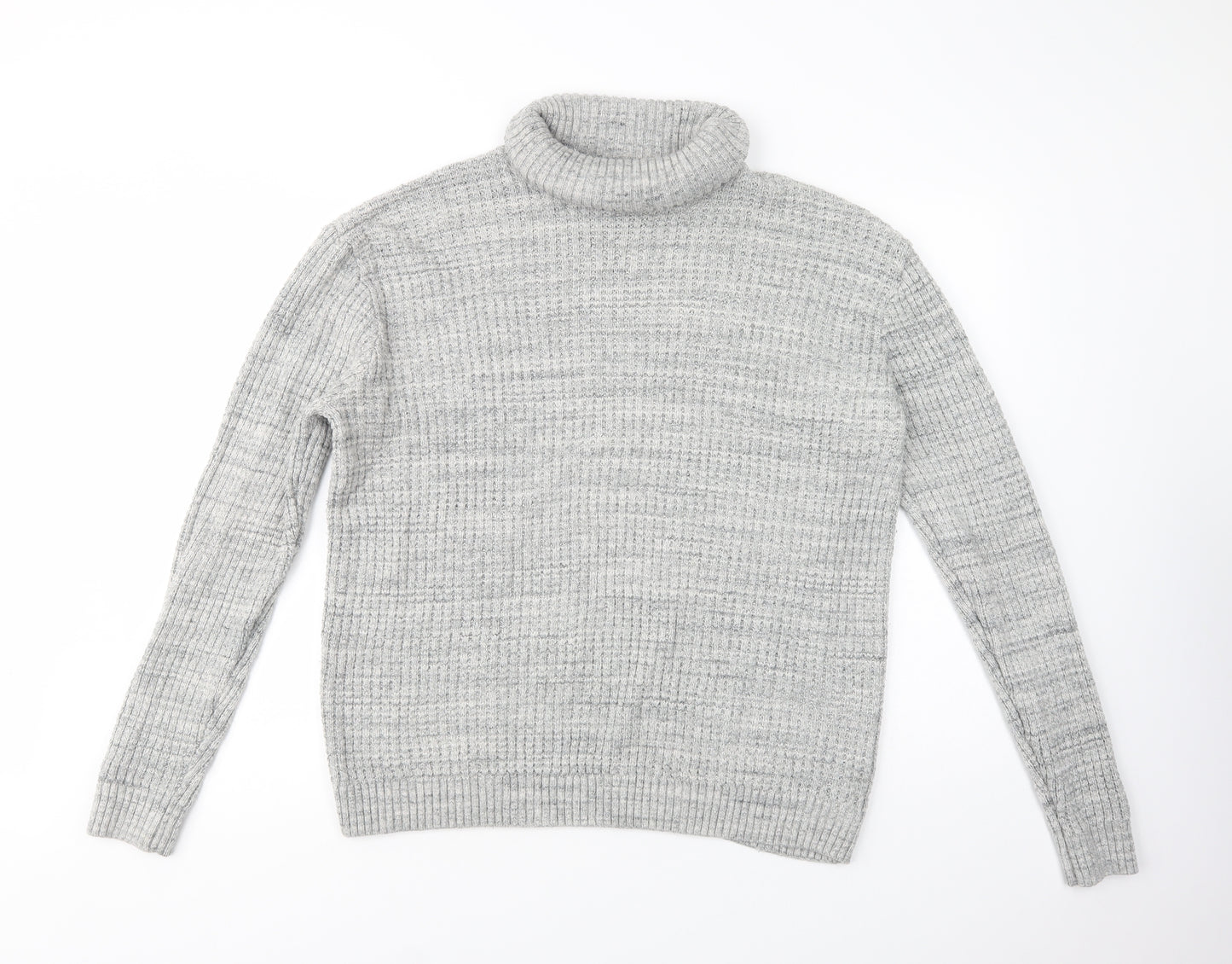NEXT Womens Grey Roll Neck  Acrylic Pullover Jumper Size XL