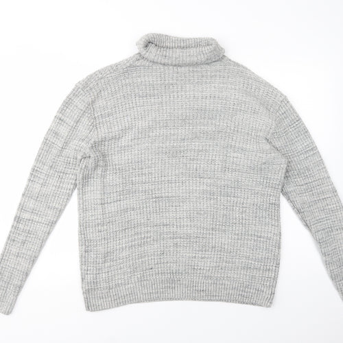 NEXT Womens Grey Roll Neck  Acrylic Pullover Jumper Size XL