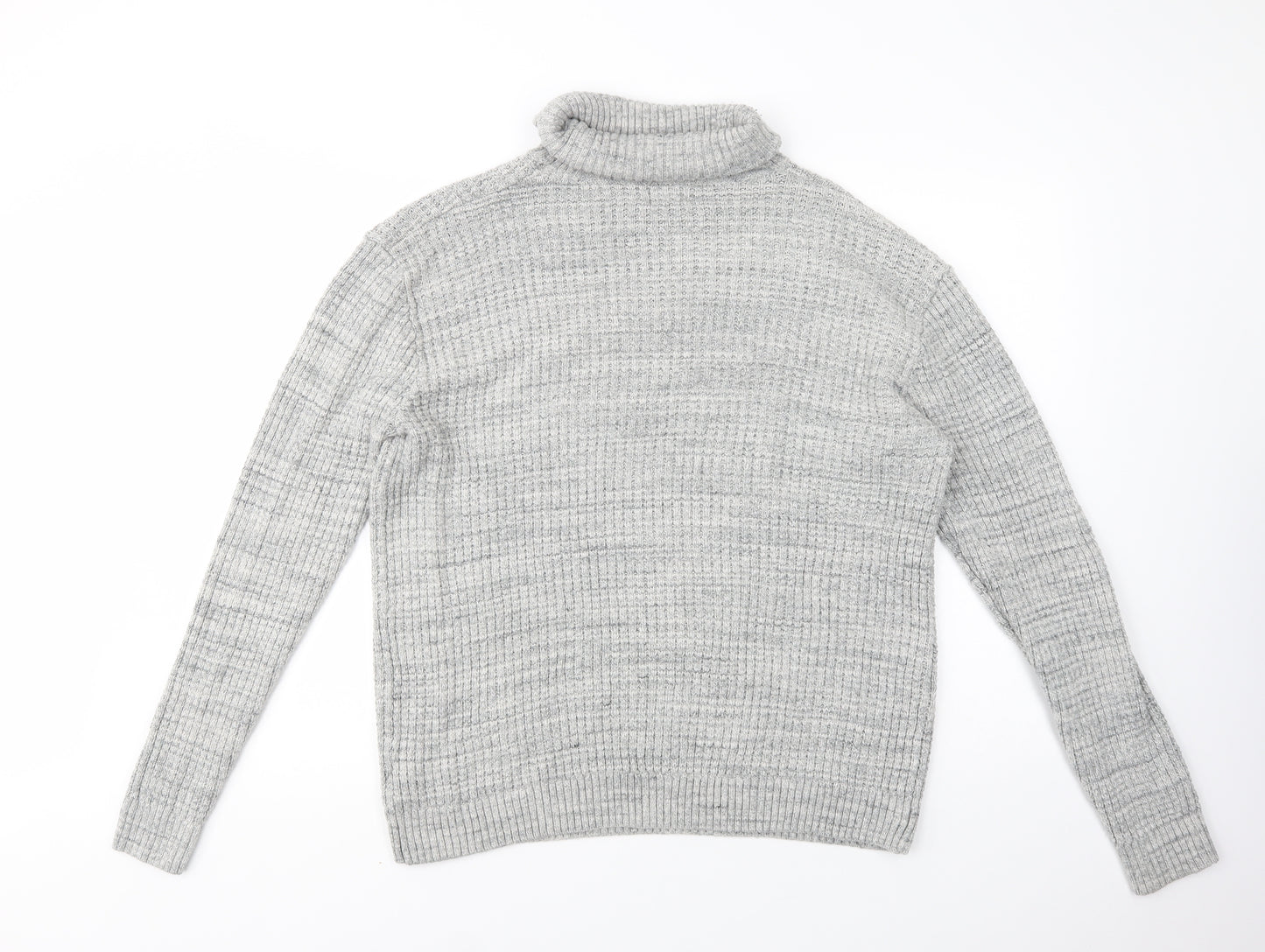 NEXT Womens Grey Roll Neck  Acrylic Pullover Jumper Size XL