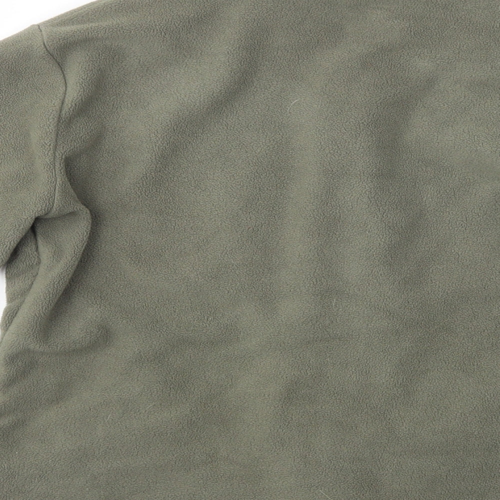 Marks and Spencer Womens Green  Polyester Full Zip Sweatshirt Size 14  Zip