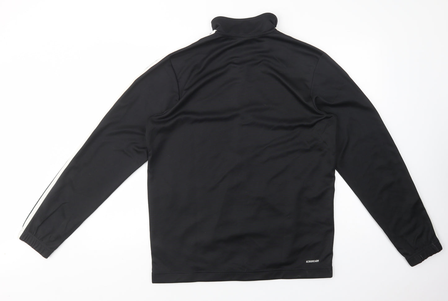 adidas Mens Black  Polyester Full Zip Sweatshirt Size XL