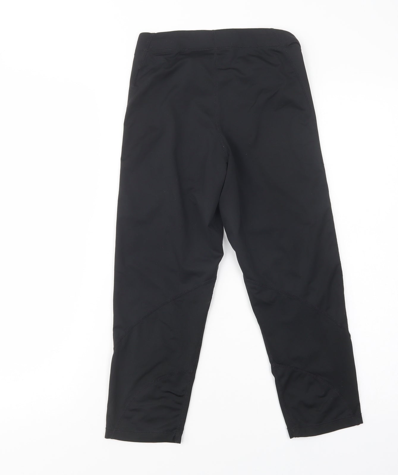 Nike Womens Black  Polyester Cropped Leggings Size M L22 in Regular