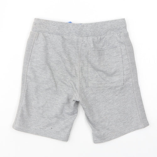 F&F Boys Grey  Polyester Sweat Shorts Size 6-7 Years  Regular Drawstring
