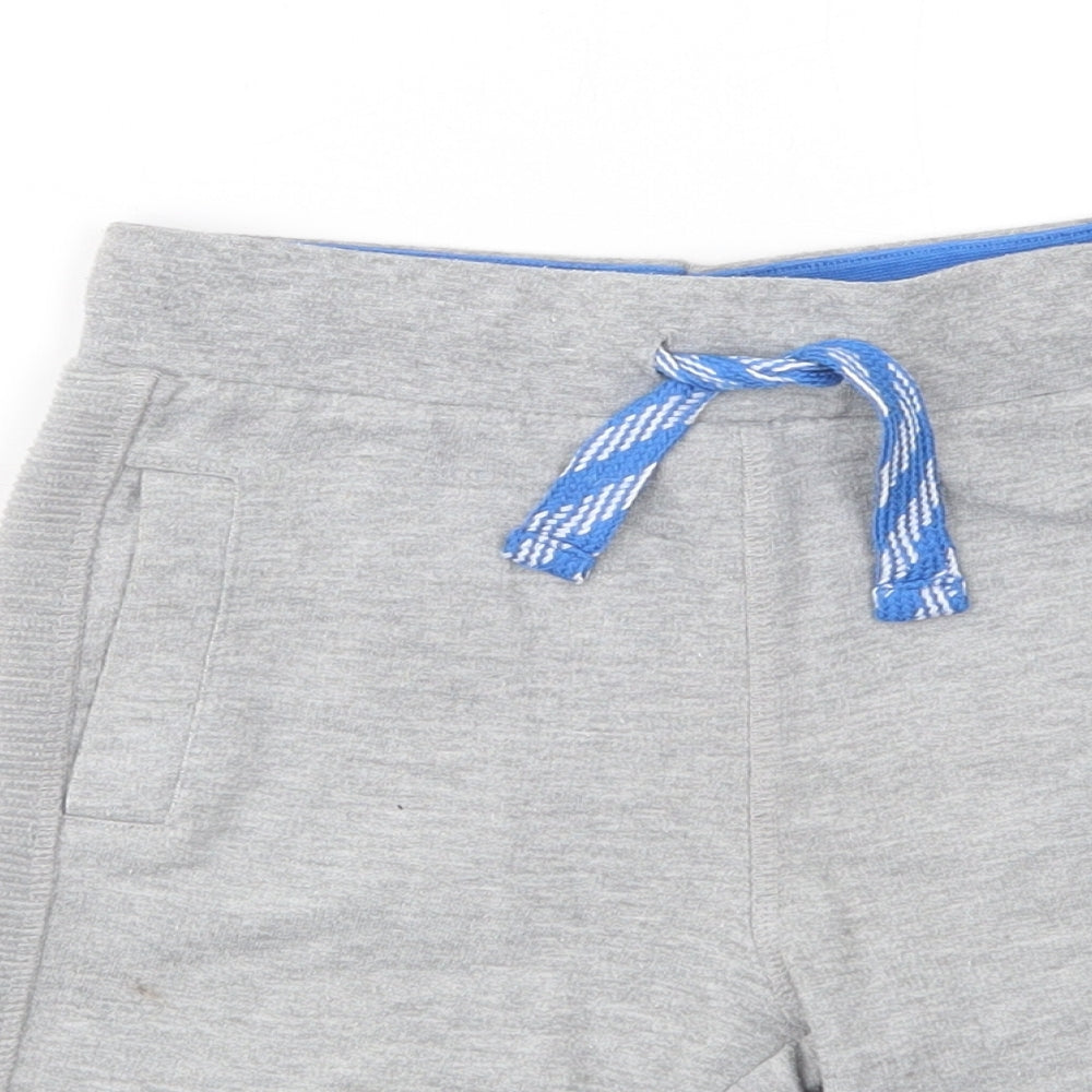 F&F Boys Grey  Polyester Sweat Shorts Size 6-7 Years  Regular Drawstring