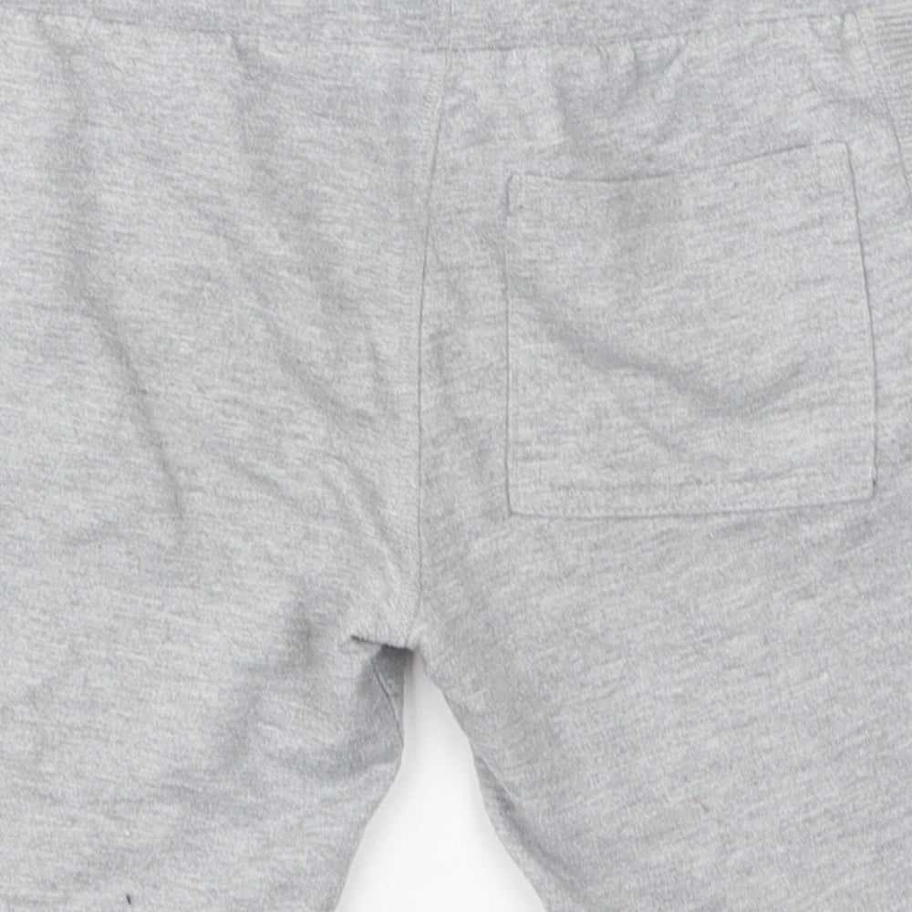 F&F Boys Grey  Polyester Sweat Shorts Size 6-7 Years  Regular Drawstring