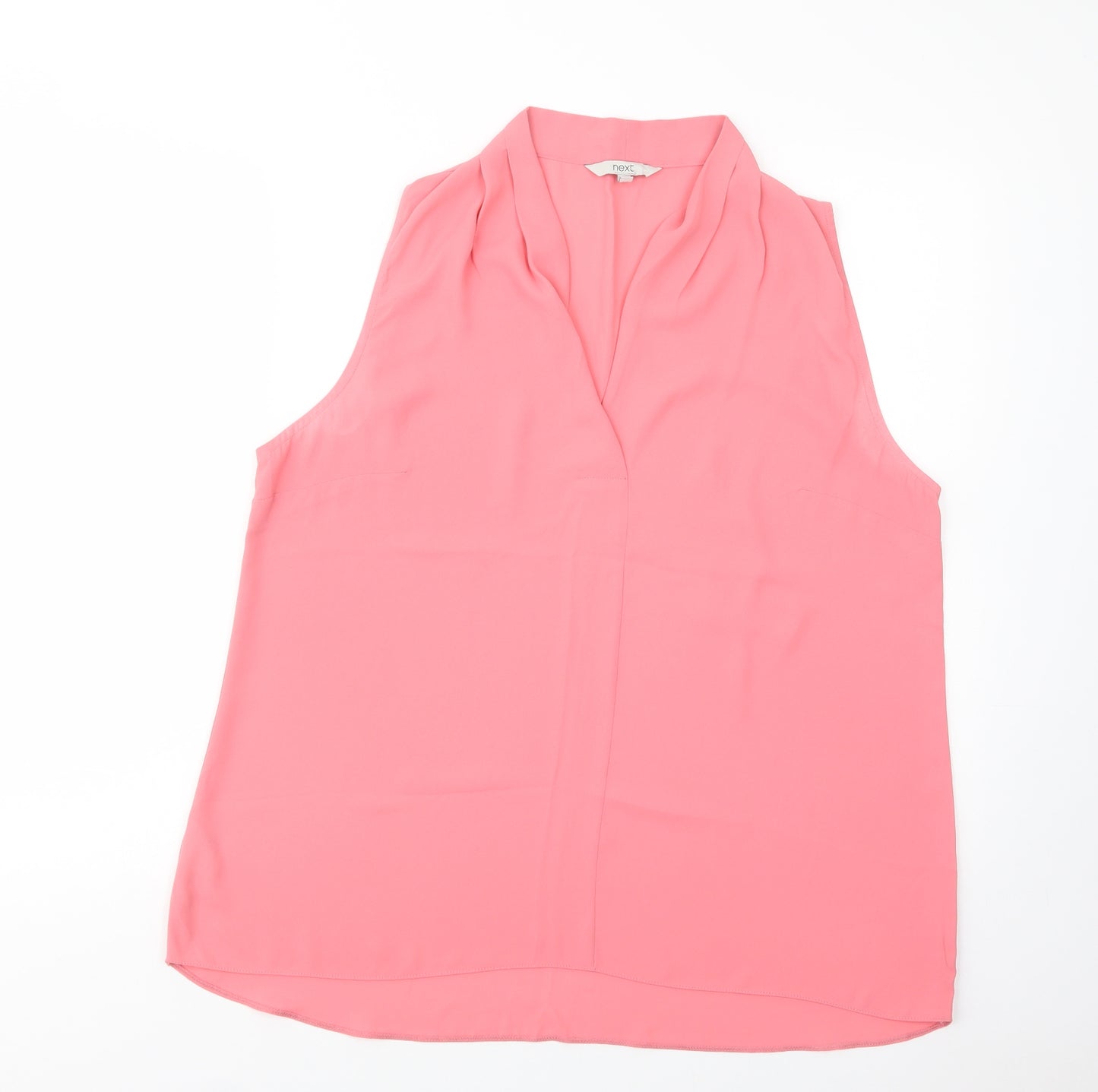 NEXT Womens Pink  Polyester Basic Blouse Size 18 V-Neck