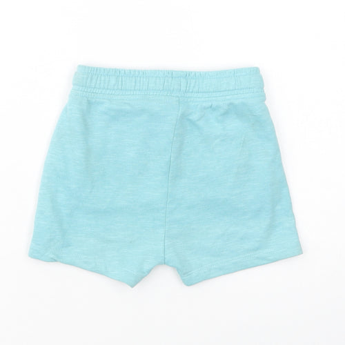 George Girls Green  Cotton Sweat Shorts Size 2-3 Years  Regular Drawstring