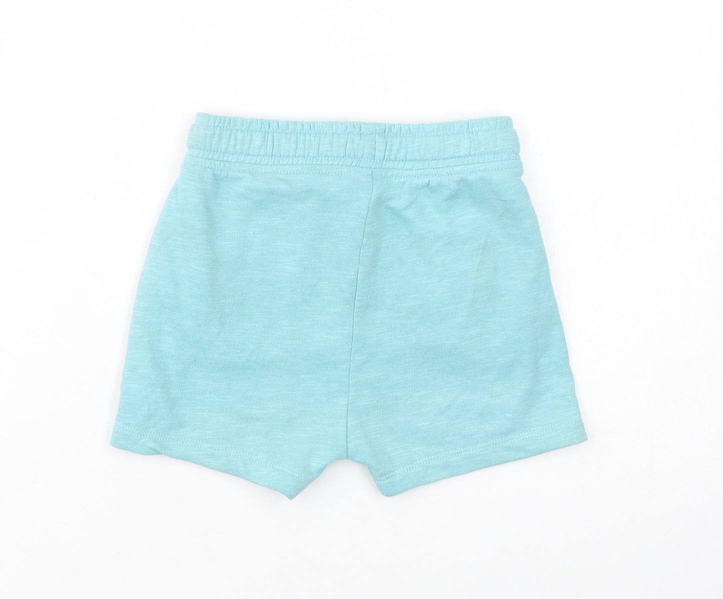George Girls Green  Cotton Sweat Shorts Size 2-3 Years  Regular Drawstring