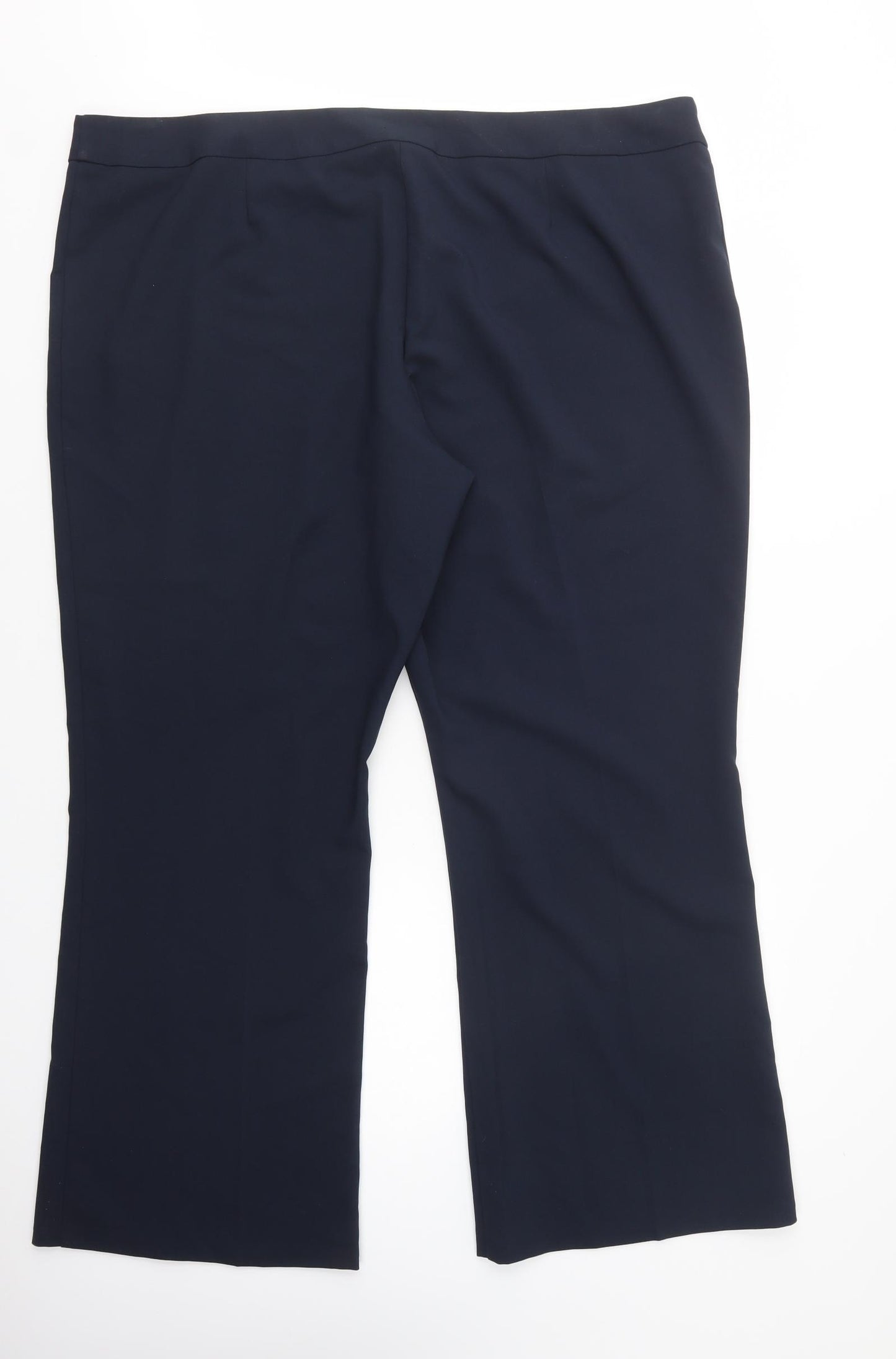 George Womens Blue  Polyester Dress Pants Trousers Size 24 L32 in Regular Button
