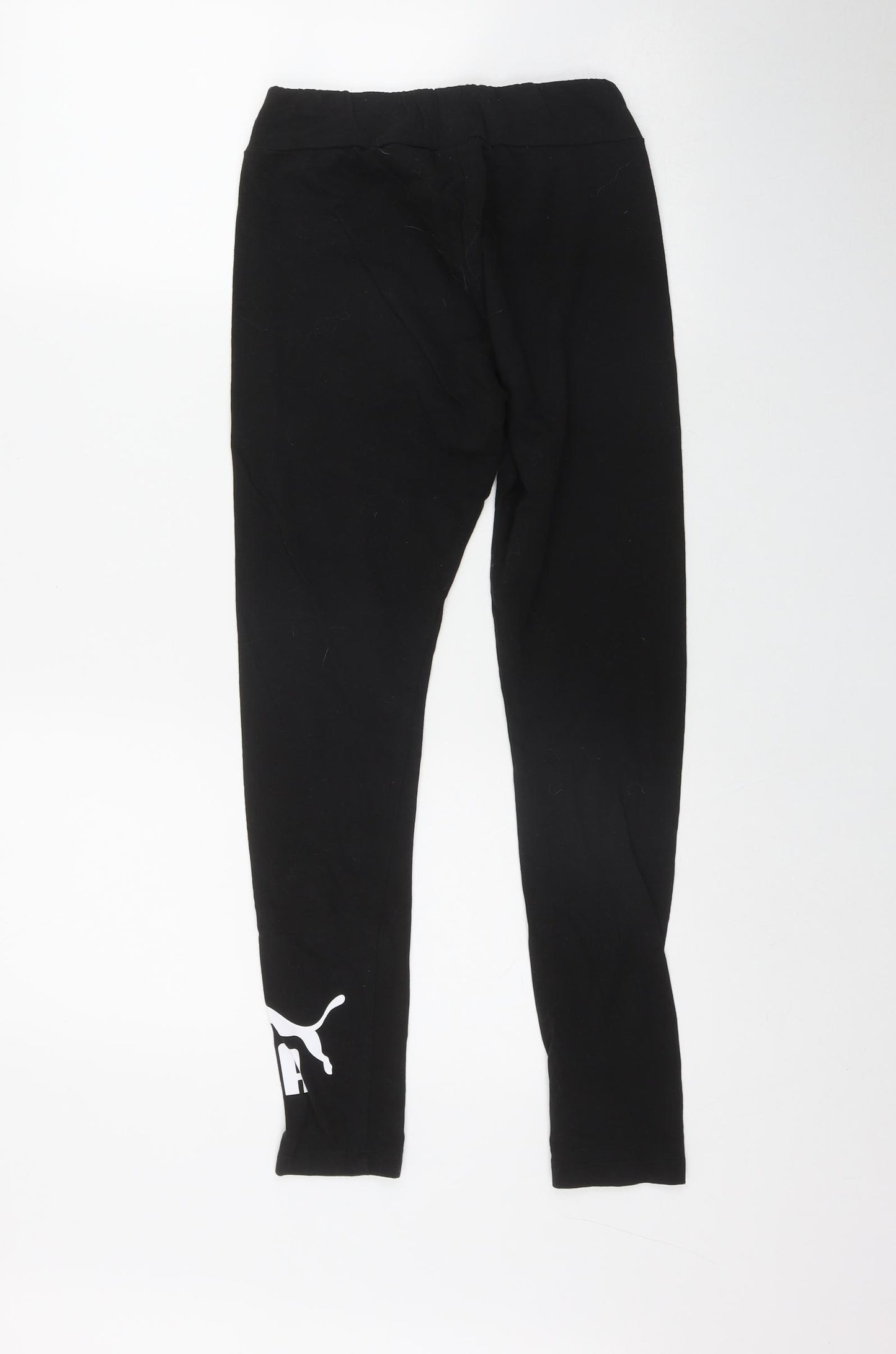 PUMA Womens Black  Cotton Jegging Leggings Size M L28 in