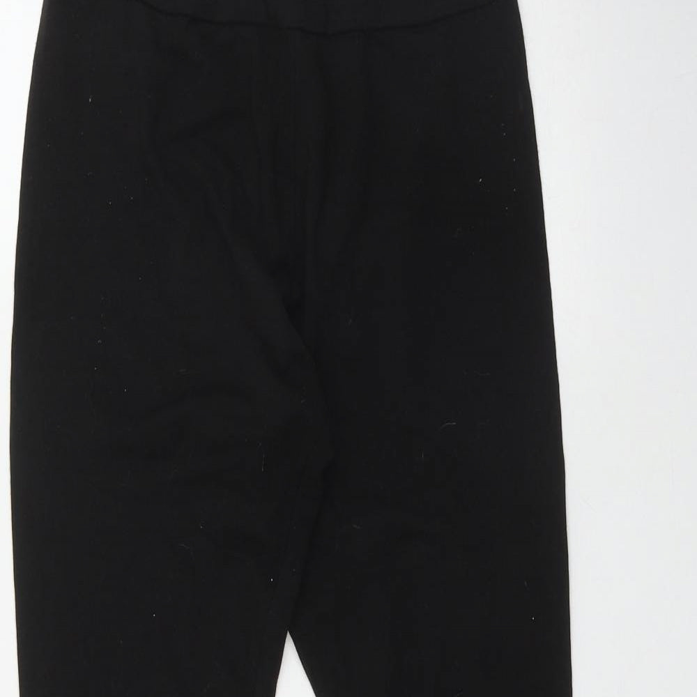 PUMA Womens Black  Cotton Jegging Leggings Size M L28 in