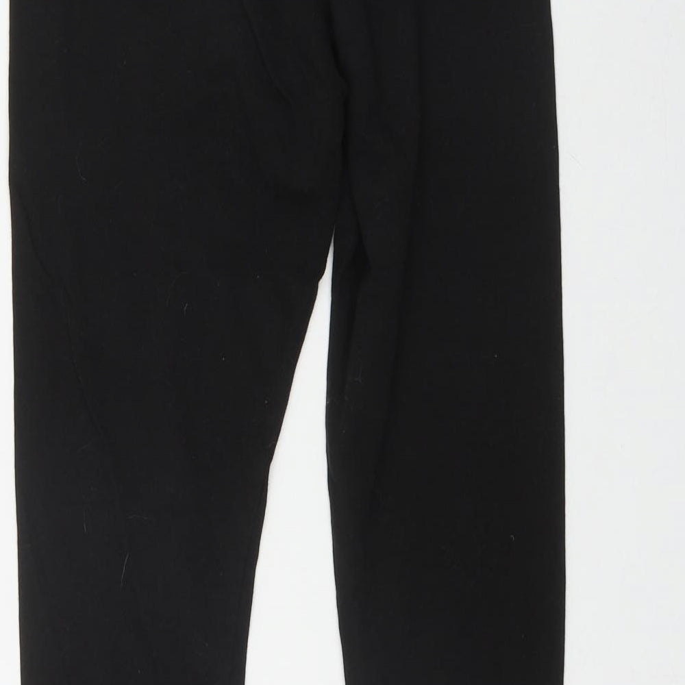 PUMA Womens Black  Cotton Jegging Leggings Size M L28 in
