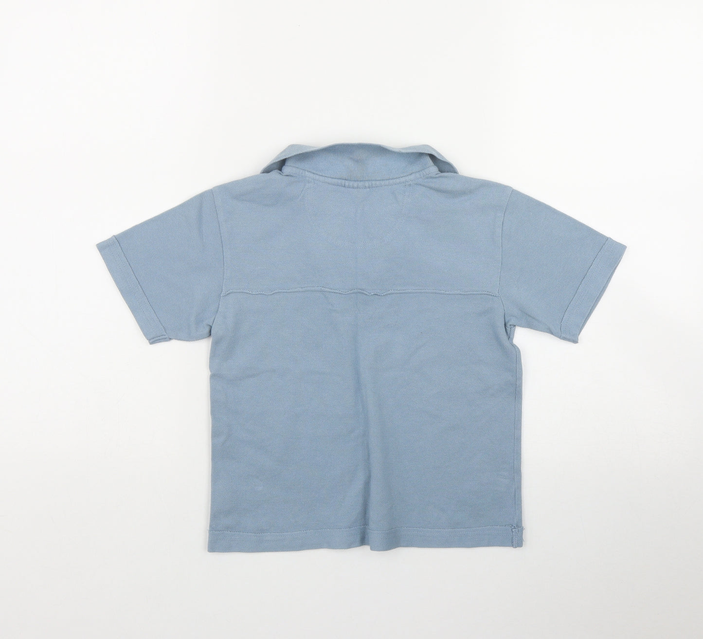 NEXT Boys Blue  Cotton Basic Polo Size 4 Years Collared