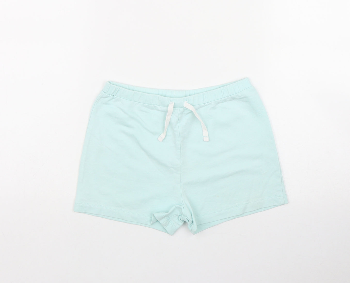 George Girls Green  Cotton Sweat Shorts Size 7-8 Years  Regular