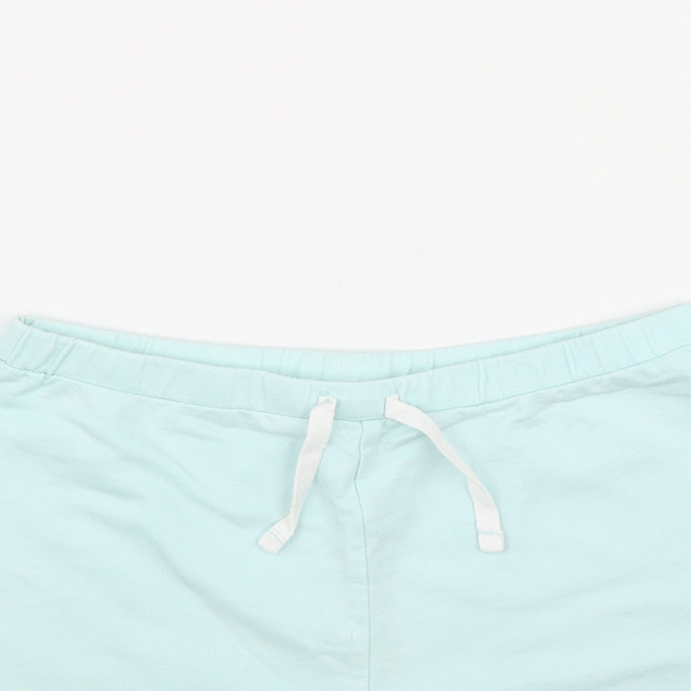 George Girls Green  Cotton Sweat Shorts Size 7-8 Years  Regular