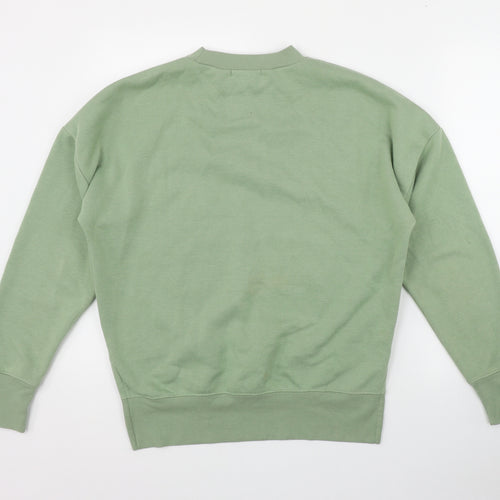 Primark Womens Green  Cotton Pullover Sweatshirt Size 6