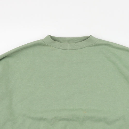 Primark Womens Green  Cotton Pullover Sweatshirt Size 6