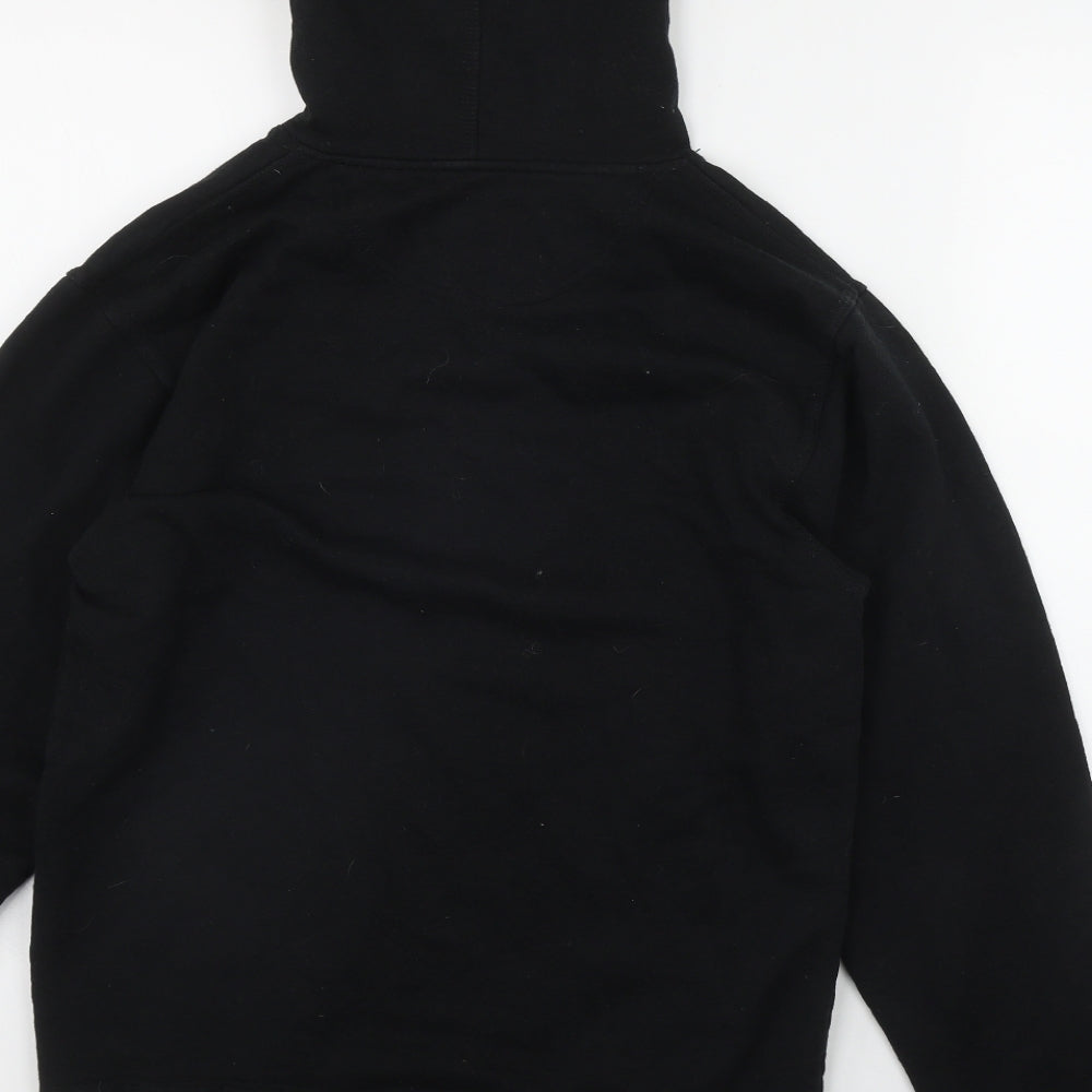 Champion Mens Black  Cotton Pullover Hoodie Size S
