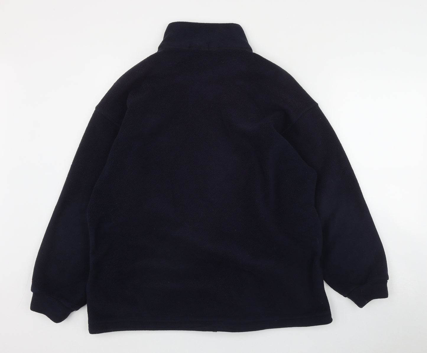 Marks and Spencer Womens Blue  Polyester Full Zip Sweatshirt Size 16  Zip