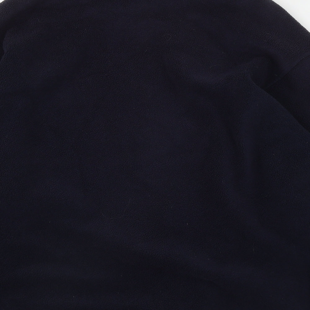 Marks and Spencer Womens Blue  Polyester Full Zip Sweatshirt Size 16  Zip
