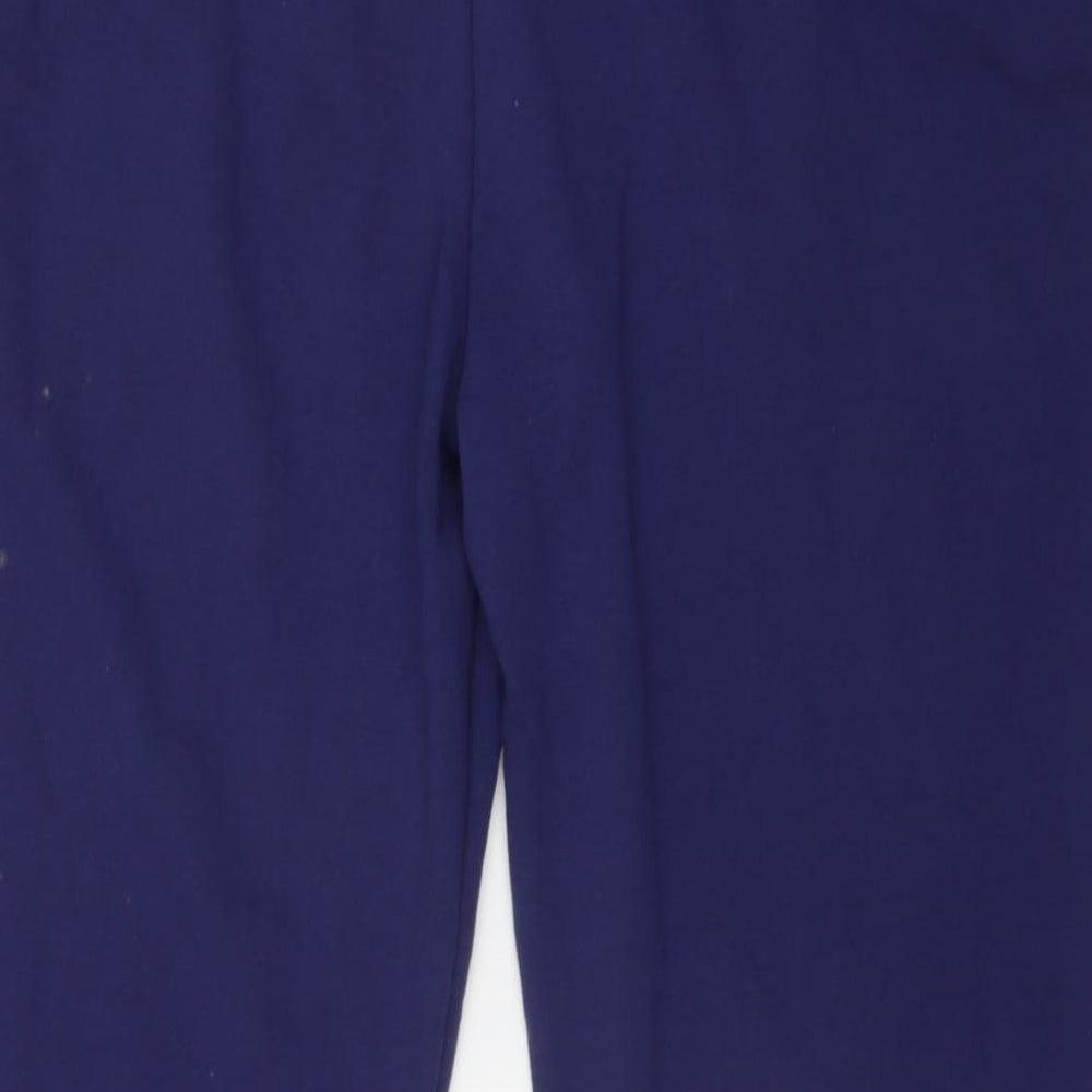 Damart Womens Blue  Polyester Jogger Trousers Size L L29 in Regular