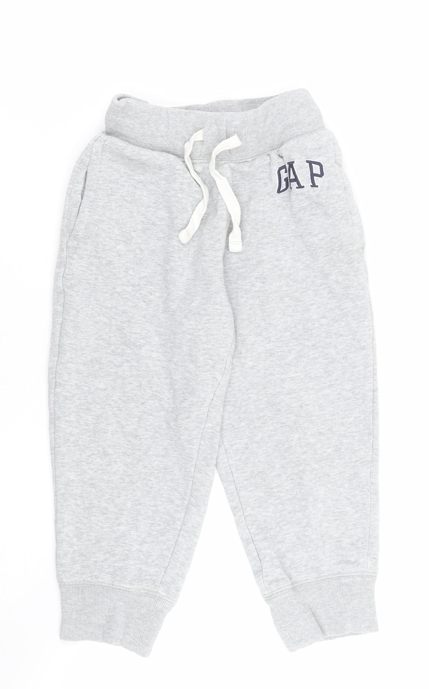 Gap Boys Grey  Cotton Jogger Trousers Size XS  Regular Drawstring
