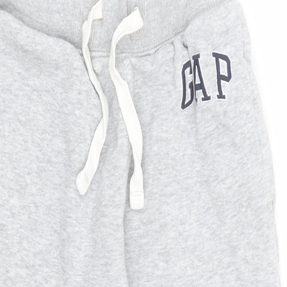 Gap Boys Grey  Cotton Jogger Trousers Size XS  Regular Drawstring