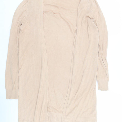 Oasis Womens Brown V-Neck  Viscose Cardigan Jumper Size M