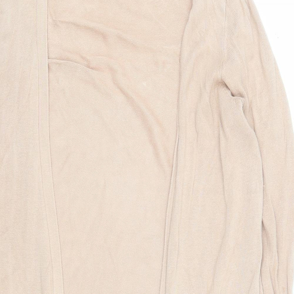 Oasis Womens Brown V-Neck  Viscose Cardigan Jumper Size M