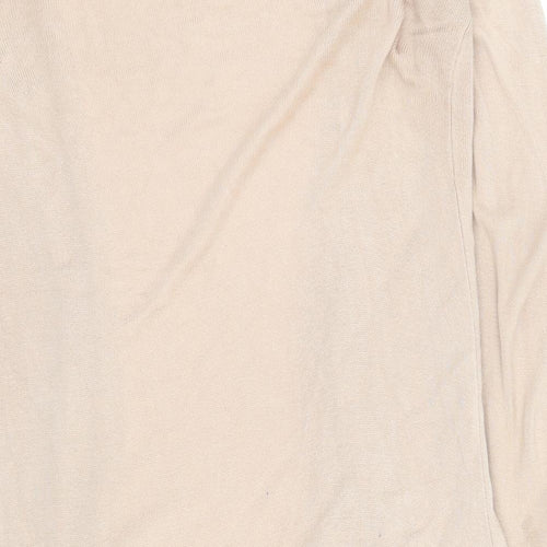 Oasis Womens Brown V-Neck  Viscose Cardigan Jumper Size M