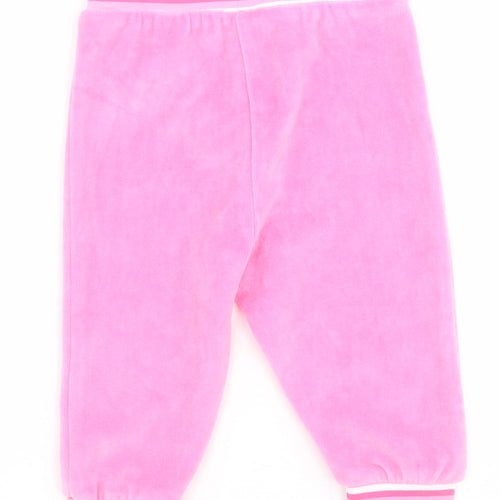 Dunnes Baby Pink  Cotton Jogger Trousers Size 6-9 Months  Pullover
