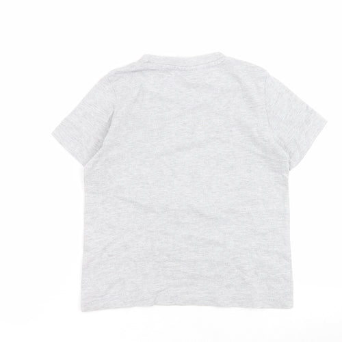 ABD Ltd Boys Grey  Cotton Pullover Polo Size 4-5 Years Round Neck Pullover - Peppa Pig