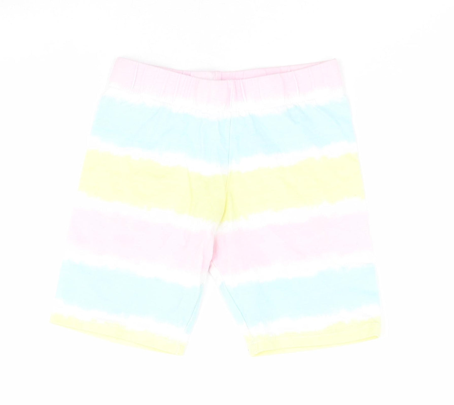 Primark Girls Multicoloured  Cotton Sweat Shorts Size 6-7 Years  Regular  - Tie-dye