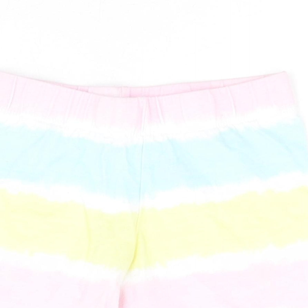 Primark Girls Multicoloured  Cotton Sweat Shorts Size 6-7 Years  Regular  - Tie-dye