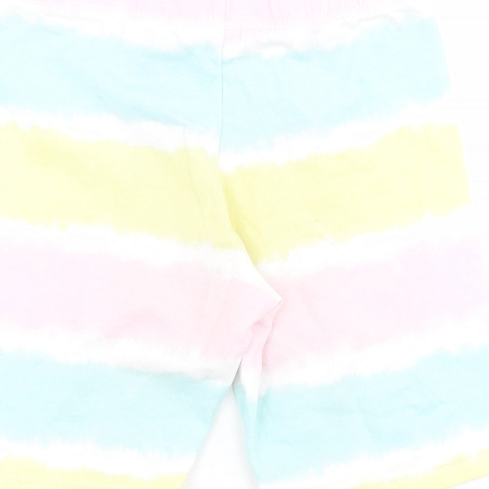 Primark Girls Multicoloured  Cotton Sweat Shorts Size 6-7 Years  Regular  - Tie-dye