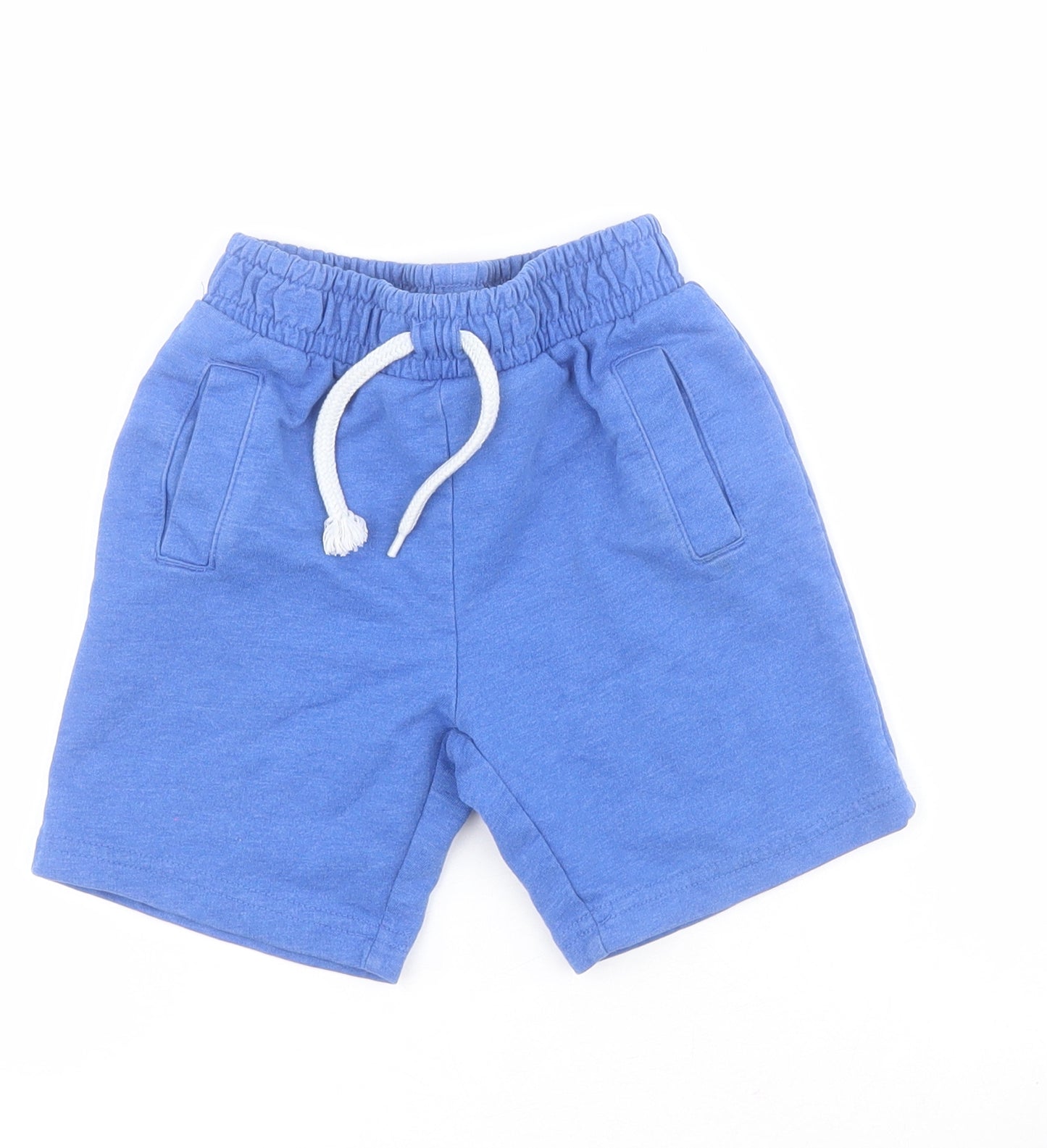 Dunnes Boys Blue  Cotton Sweat Shorts Size 4 Years  Regular Drawstring
