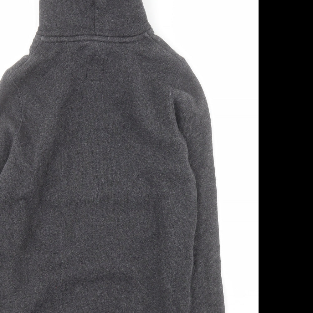 Jack Wills Womens Grey  Cotton Pullover Hoodie Size 6  Pullover